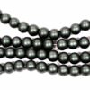 Sfera di perle di vetro opache 4 - 8 mm selezione colore, 1 capo 1 - Grigio, 4mm