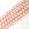 Sfera di perle di vetro opache 4 - 8 mm selezione colore, 1 capo 1 - rosa, 6mm