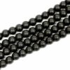Sfera di perle di vetro opache 4 - 8 mm selezione colore, 1 capo 1 - nero, 6mm