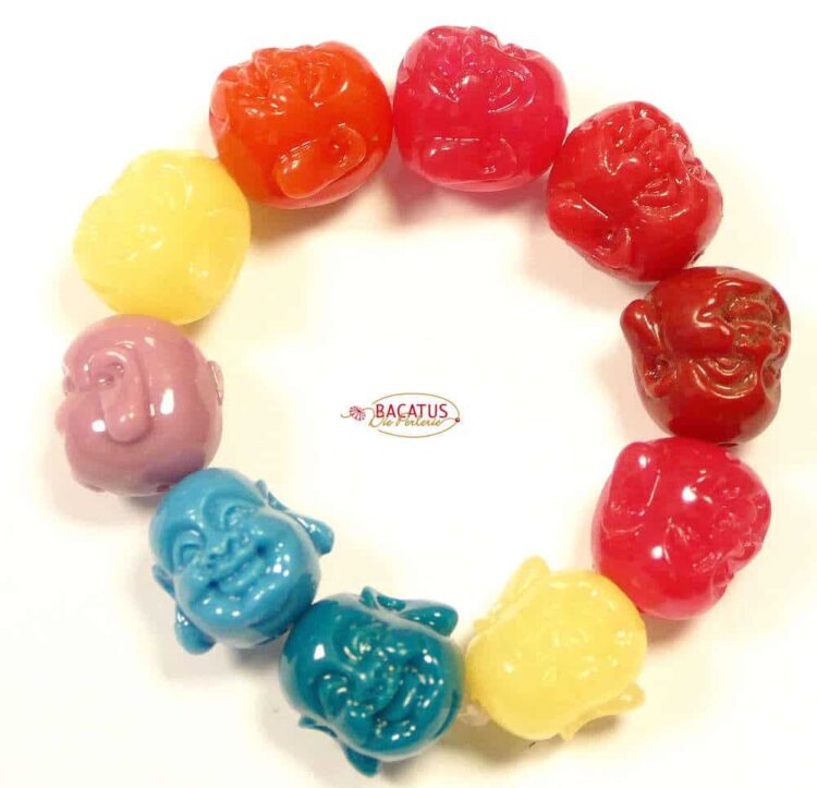 Plastic bead Buddha_mix
