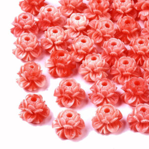 Acrylperle Lotusblüte 9,5×13 mm lachsfarben