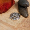 Metal pendant connector Flower of Life si