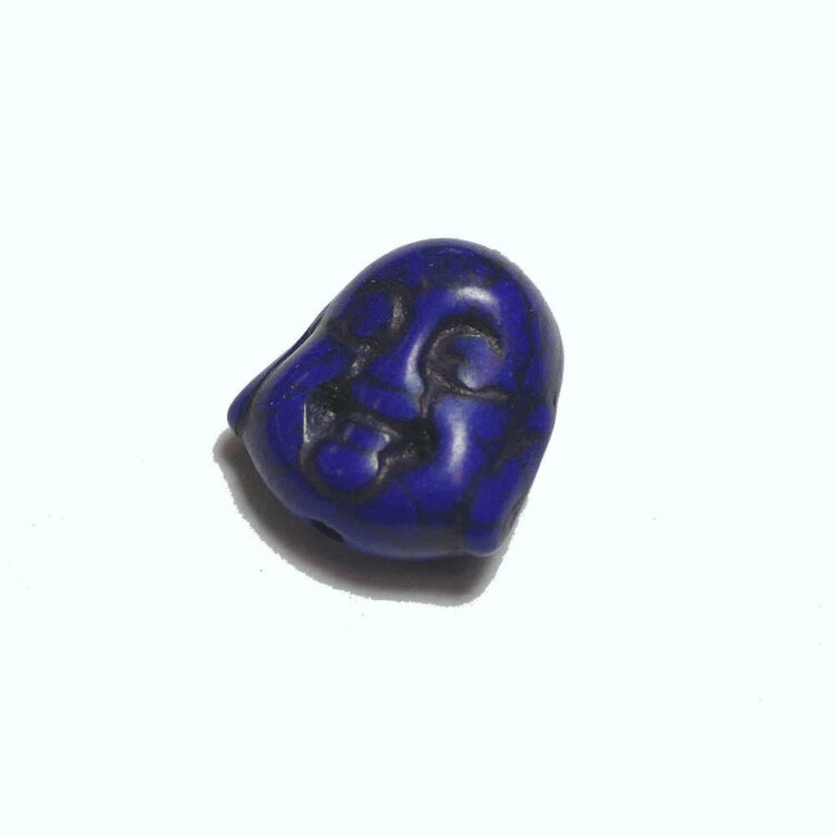 Perles de pierre-Bouddha-mini-bleu