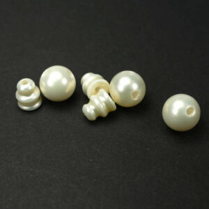 Perle guru perle d’acqua dolce 10 mm, in 2 parti. impostato