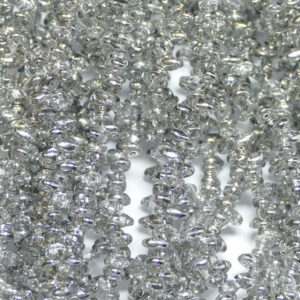 SuperDuo Beads Twin 2,5×5 mm Crystal Labrador (02), 1 Strang