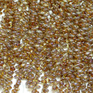 SuperDuo Beads Twin 2,5×5 mm Crystal Picasso (12), 1 Strang