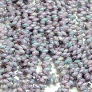 SuperDuo Beads Twin 2,5×5 mm Chalk Nebula (18), 1 Strang