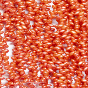SuperDuo Beads Twin 2.5×5 mm Pearl Shine Light Coral (87), 1 fil