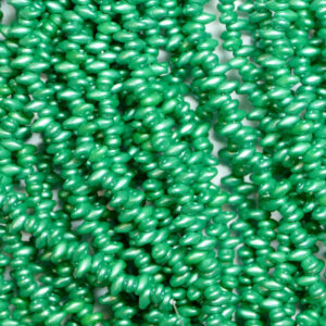 Perles SuperDuo Twin 2.5×5 mm Pearl Shine Light Green (89), 1 fil