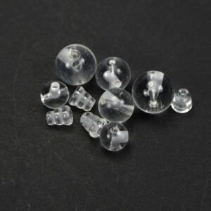 Cristallo di rocca perla guru 8 – 12 mm, 2 parti. impostato