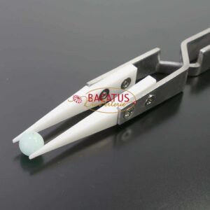 Cross tweezers tip made of plastic stainless steel