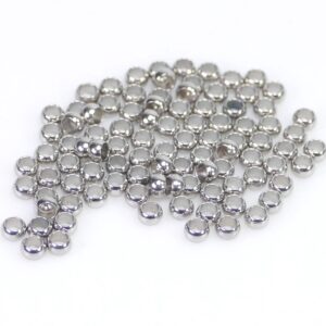 Crimps made of stainless steel 20 pieces – 2,5mm