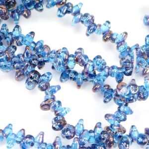 SuperDuo Beads Twin 2,5×5 mm Vega on Sapphire (45), 1 Strang