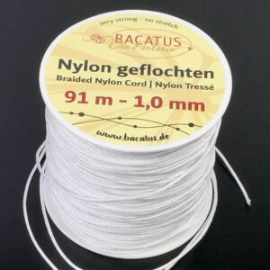 Braided nylon cord Ø 1 mm 91m (€ 0.04 / m)