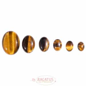 Tiger eye oval cabochon 18 and 25 mm, 1 piece