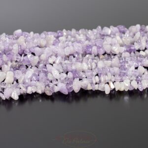 Lavender amethyst chips approx. 5x8mm, double strand