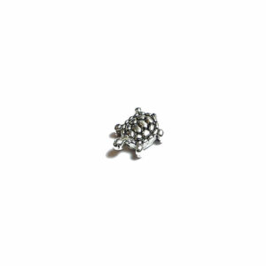 Perle métal tortue 10×8 mm, 5 pièces