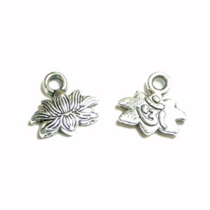 Metal pendants lotus flower 10×11 mm, 10 pieces