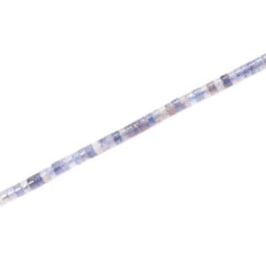 Perles Iolite Heishi nuances de violet environ 2x4mm, 1 fil