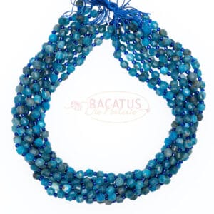 Apatite Fancy faceted blue approx. 5x6mm, 1 strand