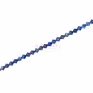 Lapis lazuli bicone faceted blue approx 4x4mm, 1 strand