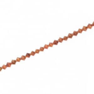 Goldfluss Bicone faceted gold-brown approx. 4x4mm, 1 strand