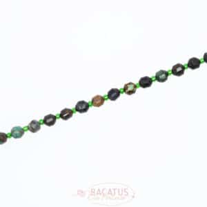 Turquoise fancy faceted approx. 5x6mm, 1 strand