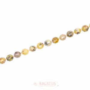 Dendrite Fancy faceted shades of yellow 7x8mm, 1 strand