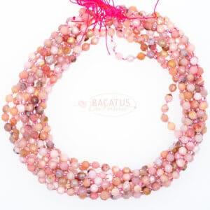 Opal Fancy faceted pink size selection, 1 strand