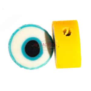 Kunststoffperlen Clay „Auge der Weisheit“ 10x5mm Mix 10x