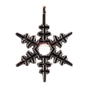 Metal pendant snowflake color selection 24×18 mm
