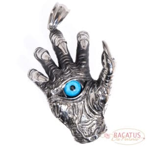 Stainless steel pendant hand with eye, 1x