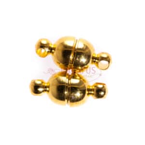Magnetverschluss Metall, silber oder gold XS 5 x 11 mm oval