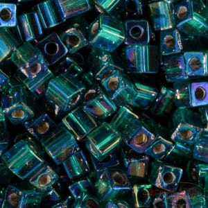 Miyuki Cube SB-1017 smeraldo argentato AB 5g