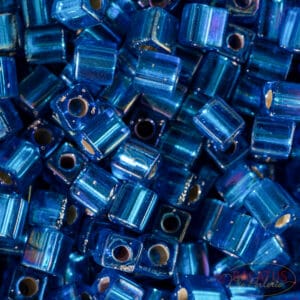 Miyuki Cube SB-1025 blu capri argentato AB 5g