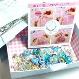 Set per la creazione di braccialetti in confezione regalo, 15 cm 5 colori 1x