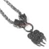 King's chain wolf head wolf paw stainless steel 60 cm