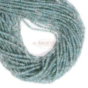 Apatite saucer faceted ca. 2x3mm, 1 strand