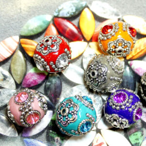 Indonesische Perle Kugel ca. 19 mm in 8 Farben