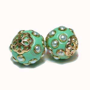 Indonesische Perle Kugel  ca. 19 mm in 5 Farben 1x – mint