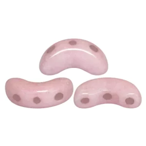 Glasperlen Arcos® par Puca® 10x5mm opak light rosé ceramic look 5g