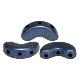 Glasperlen Arcos® par Puca® 10x5mm metallic matt dark blue 5g