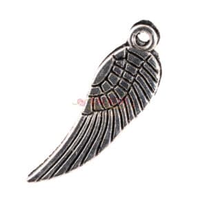 Metal pendant wings small 5×17 mm color selection, 10 pieces