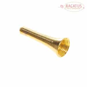 Metallperle Spirale Trichter 24 mm gold, 2 Stück