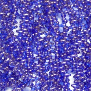 SuperDuo Beads Twin 2,5×5 mm Blue Semi Bronze Luster (45), 1 Strang