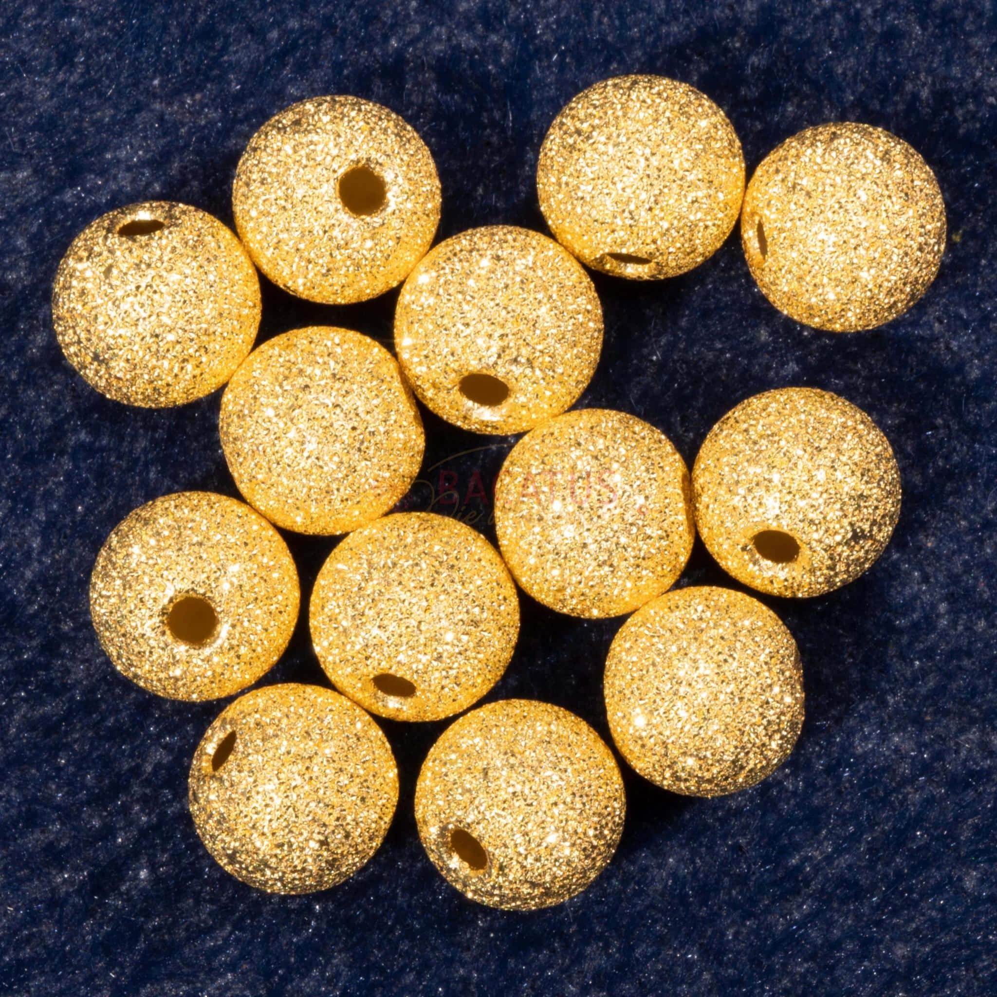 Hohlkugeln 925 Silber *vergoldet* diamantiert Ø 4 – 8 mm