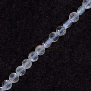 Tanzanite coins faceted, transparent, approx. 4mm, 1 strand