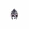 Stainless steel bead Sparta helmet shiny ca. 9x14mm, 1 piece