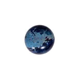 Impression Jaspis Cabochon blau ca. 25mm, 1 Stück