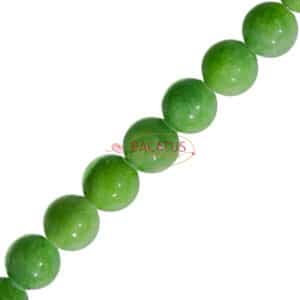 Mashan Jade Kugel glanz grün ca. 6-8mm, 1 Strang